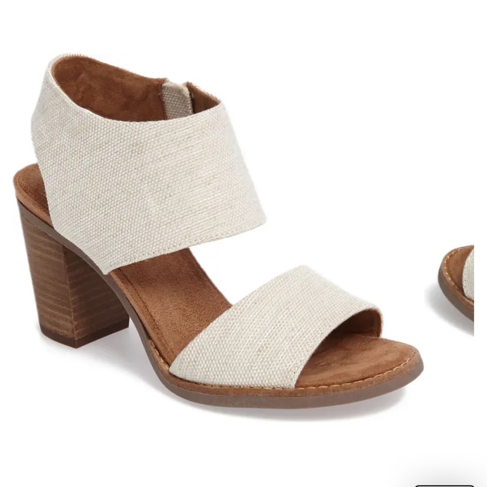 Toms Majorca Block Heel Sandal EUC Natural